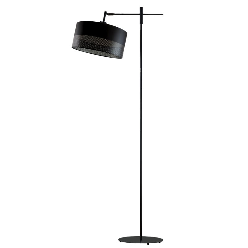 Lampa stojąca podłogowa przegubowa regulowana z abażurem walec 30cm SALIX