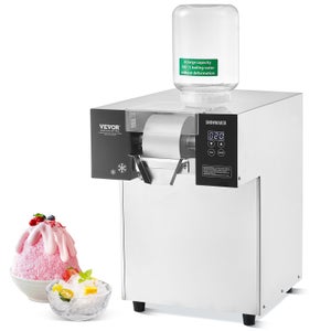 Machine à Glace Roulée - 2 Spatules, Acier Inox, Pour Faire Des Glaces Maison Et Yaourts Glacés