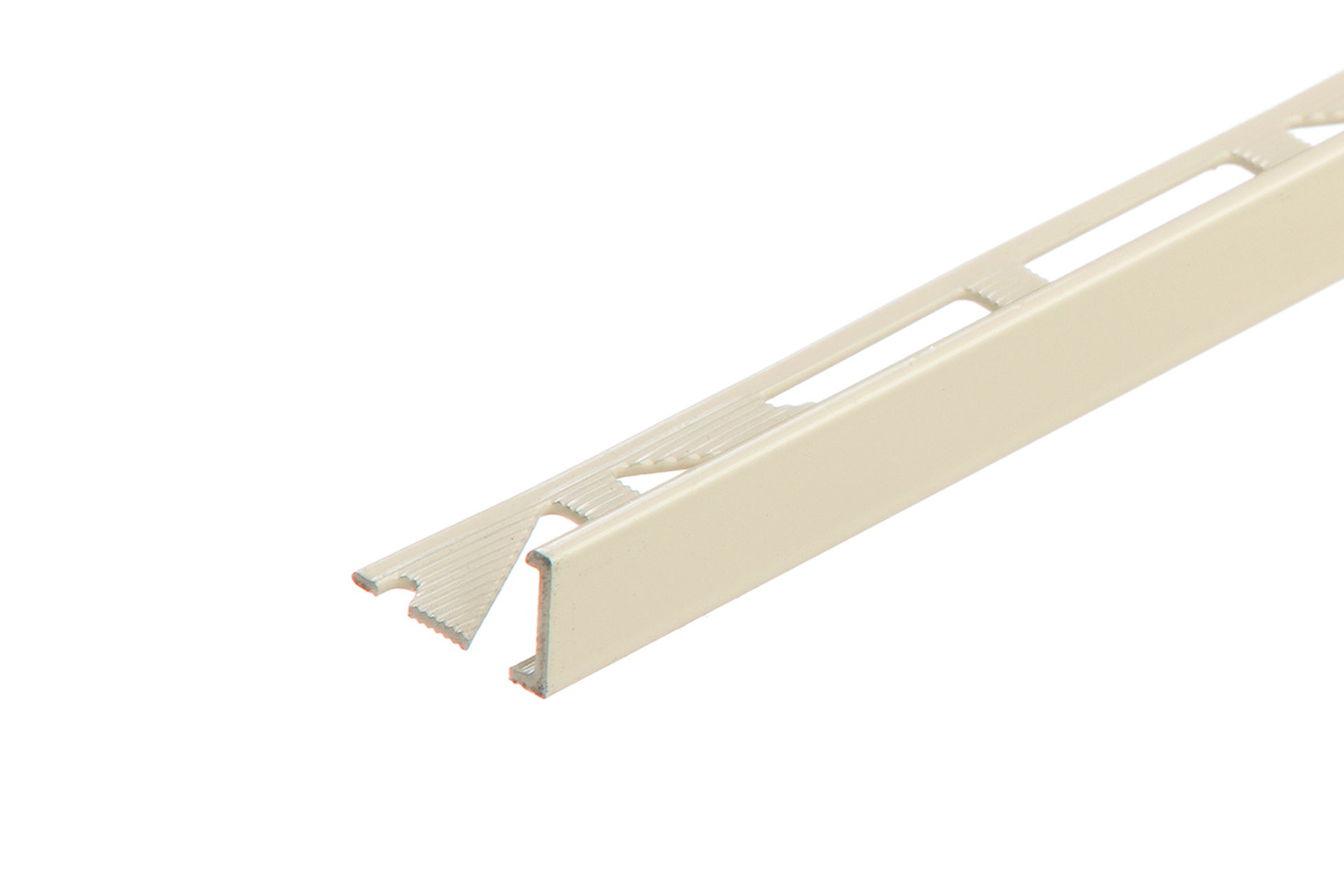 Profil do glazury narożny aluminiowy 10mm Cezar Kość Słoniowa RAL1015 Połysk 2,50m