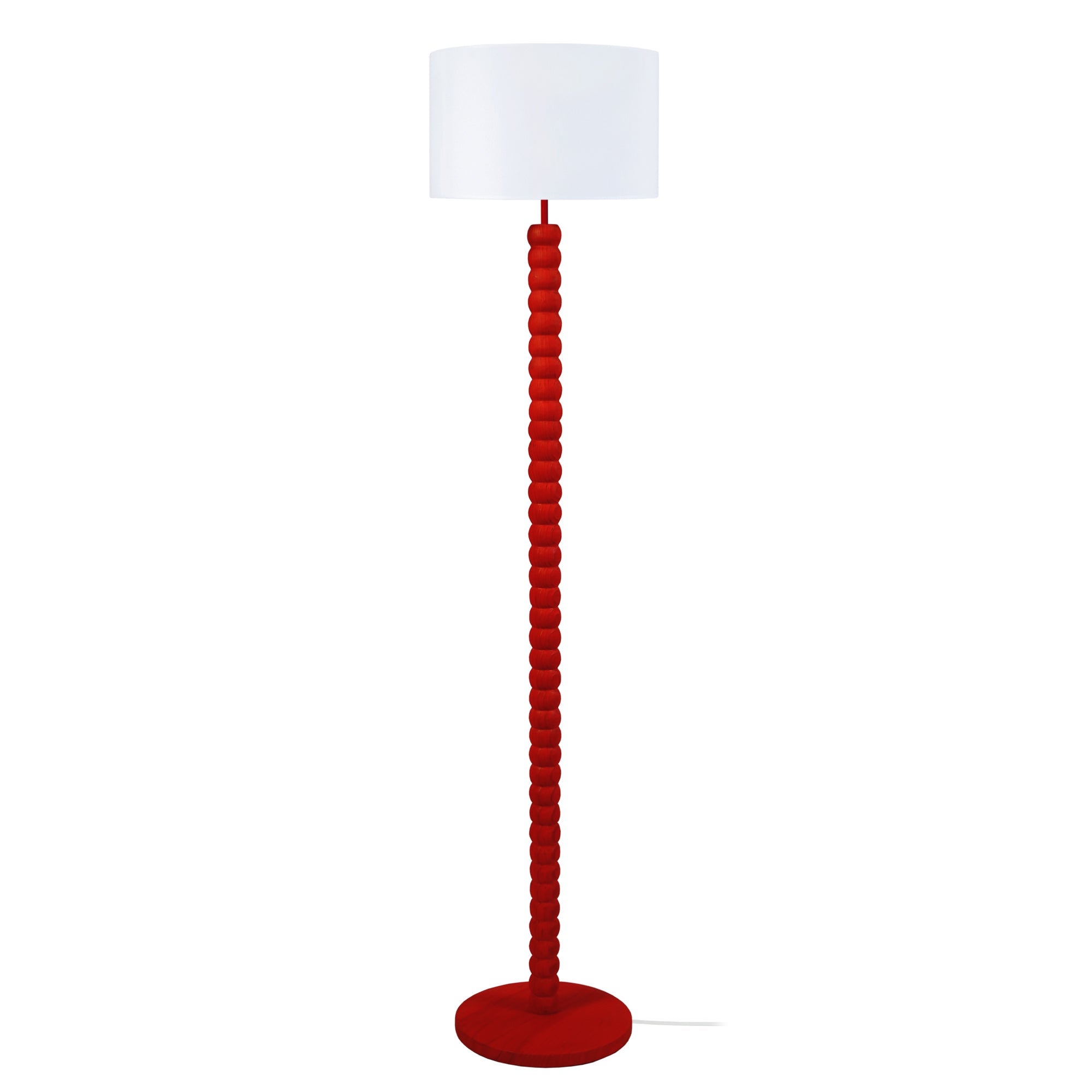 Farola tosel augusto tela vertical rojo d35 x h150 cm