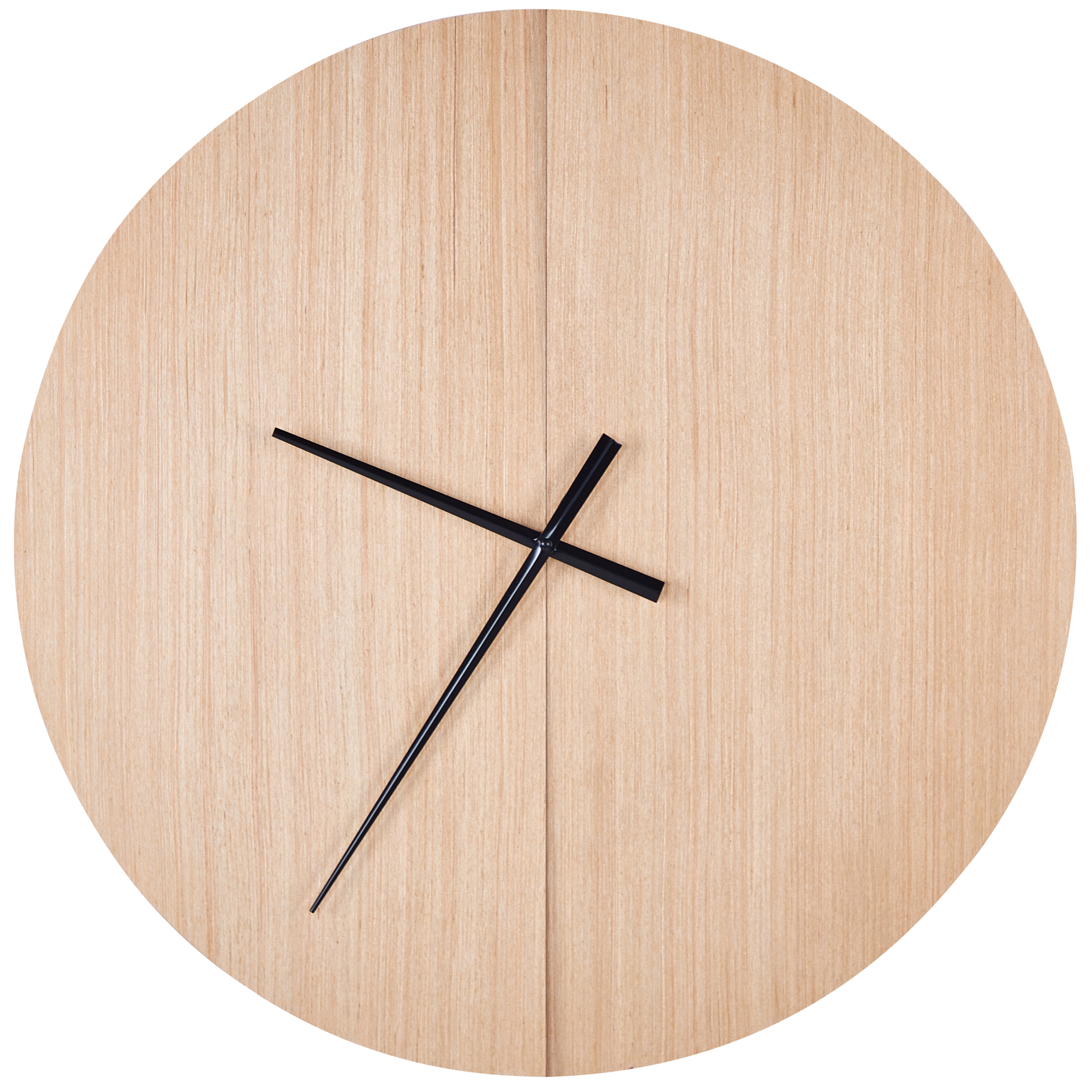 Beliani Reloj De Pared Cabic 60 Cm Marrón/Claro , Leroy Merlin