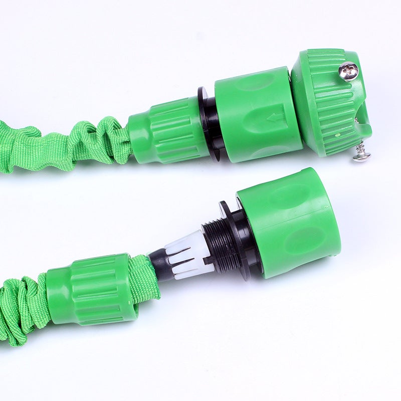 Tuyau D’arrosage Extensible 7.5M/25FT Tuyau d'arrosage Flexible Tuyau Rétractable Raccords avec 7 Fonction Pistolet pour Irrigation (7.5m)vert - 3