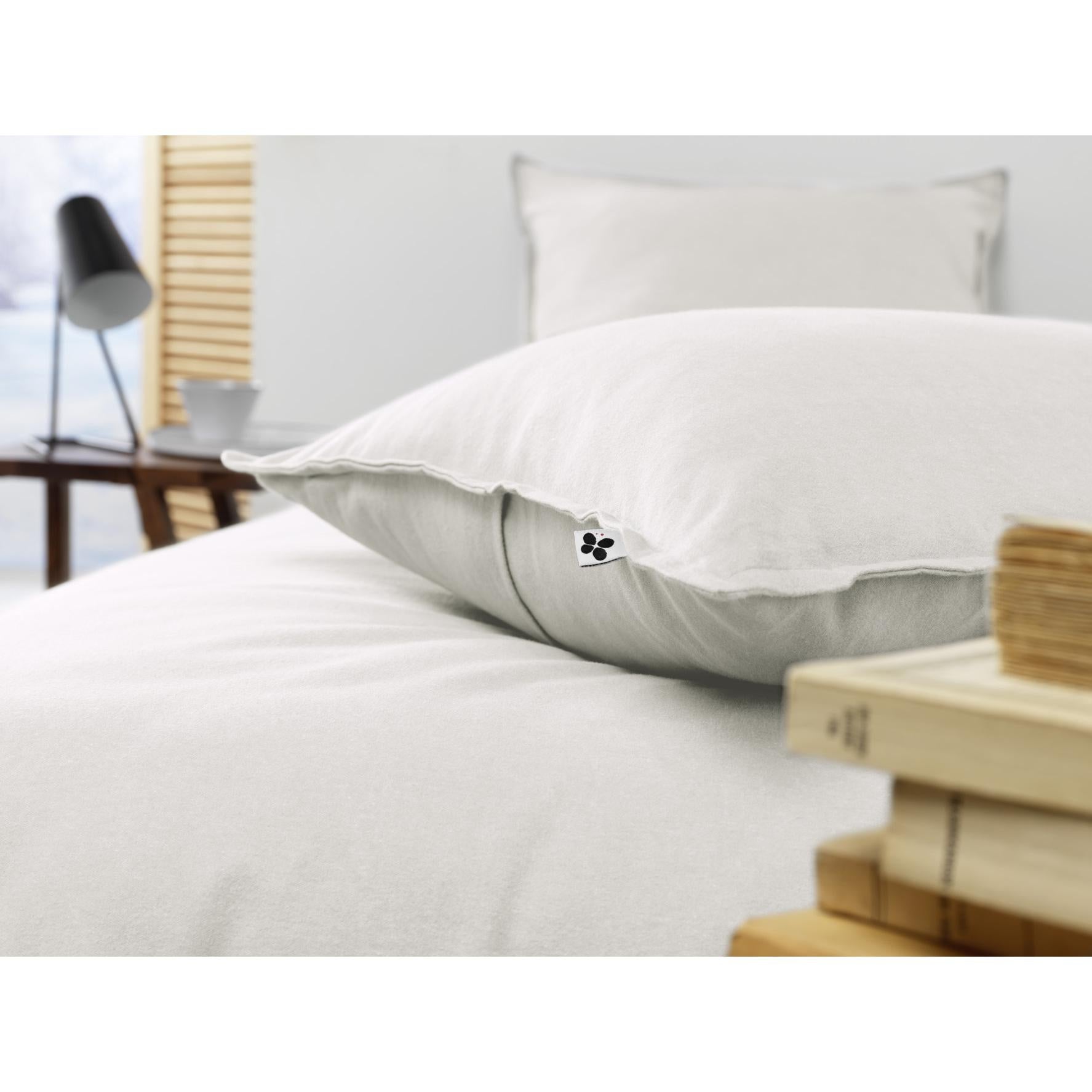 Drap housse flanelle chaude 140 x 190 cm Bonnet 30 cm + 2 taies 63 x 63 Blanc - 4
