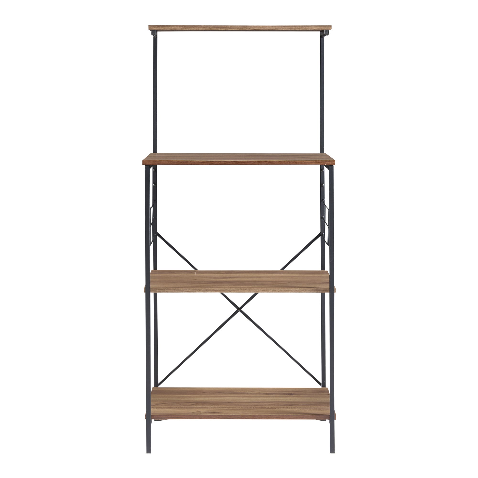 Étagère Billund à 4 niveaux 133 x 60 x 42 cm cm effet noyer / noir [en.casa] - 4