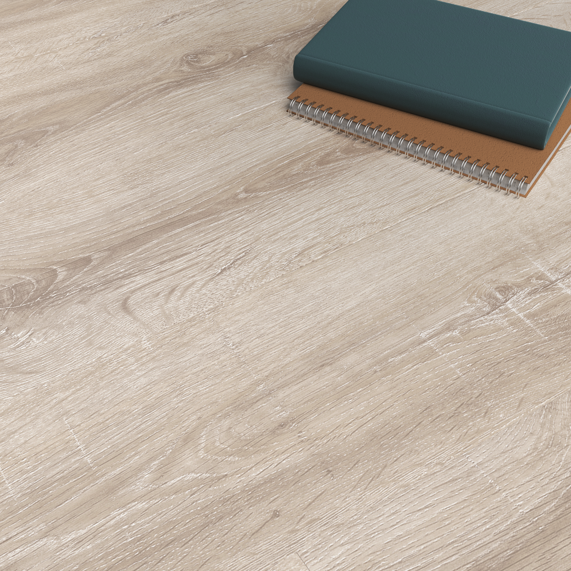 ARTENS - Lames PVC à clipser intenso extrem' XL sous couche intégrée- Effet bois beige naturel - Ep totale 5,5 mm - 1,54 m²/ 7 lames - TELMEN - 4