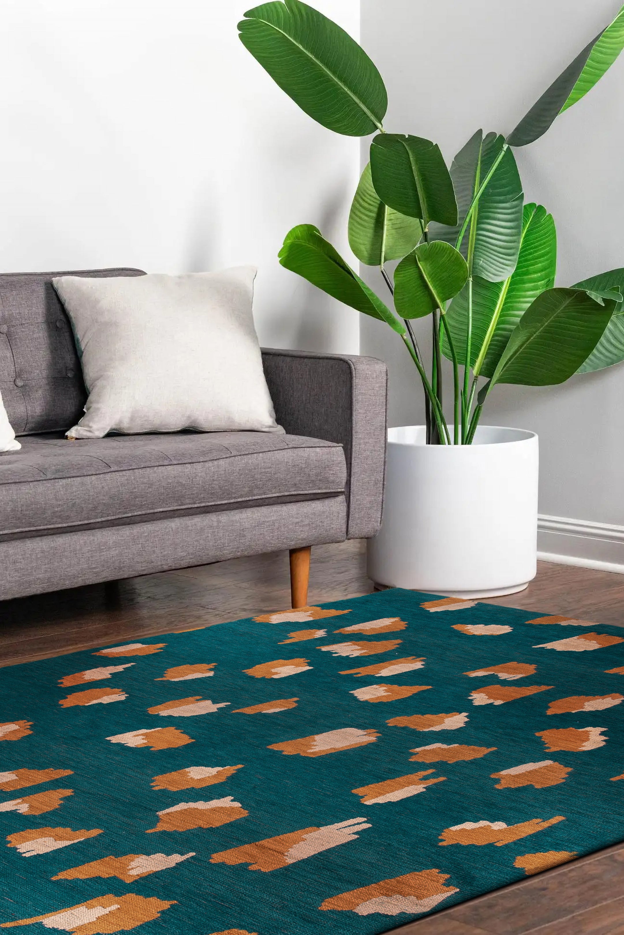 Tapis de salon moderne tissé plat ARIES 80x150 cm - 2