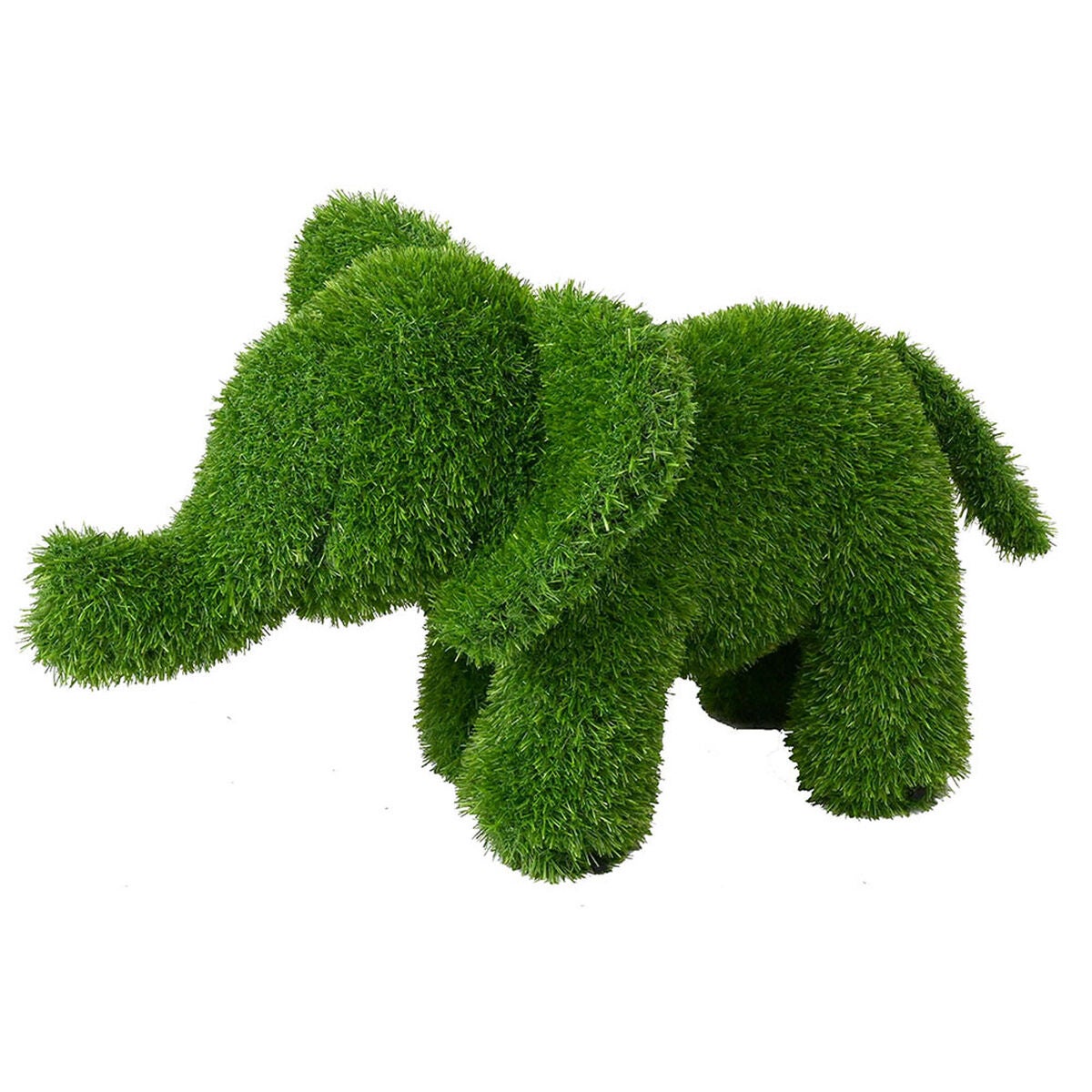 Figura decorativa figura decorativa polipropileno césped artificial elefante 30 x 60 x 40 cm