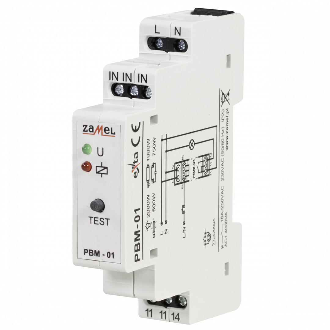EXTA PBM-01 BISTABLE Relay, 230 V, Bianco - 2