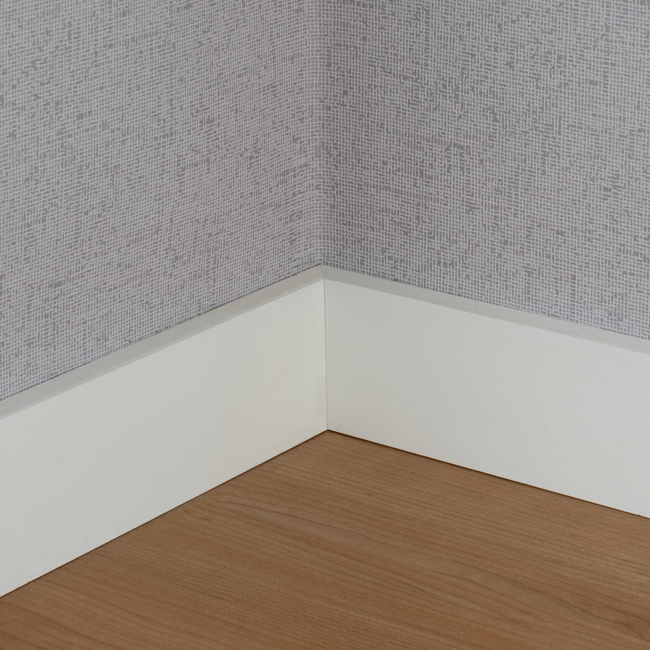 PROVISTON Plinthe 15 x 80 x 2440 mm MDF Hydro Prépeint Plinthe carré lot de 5 - 7