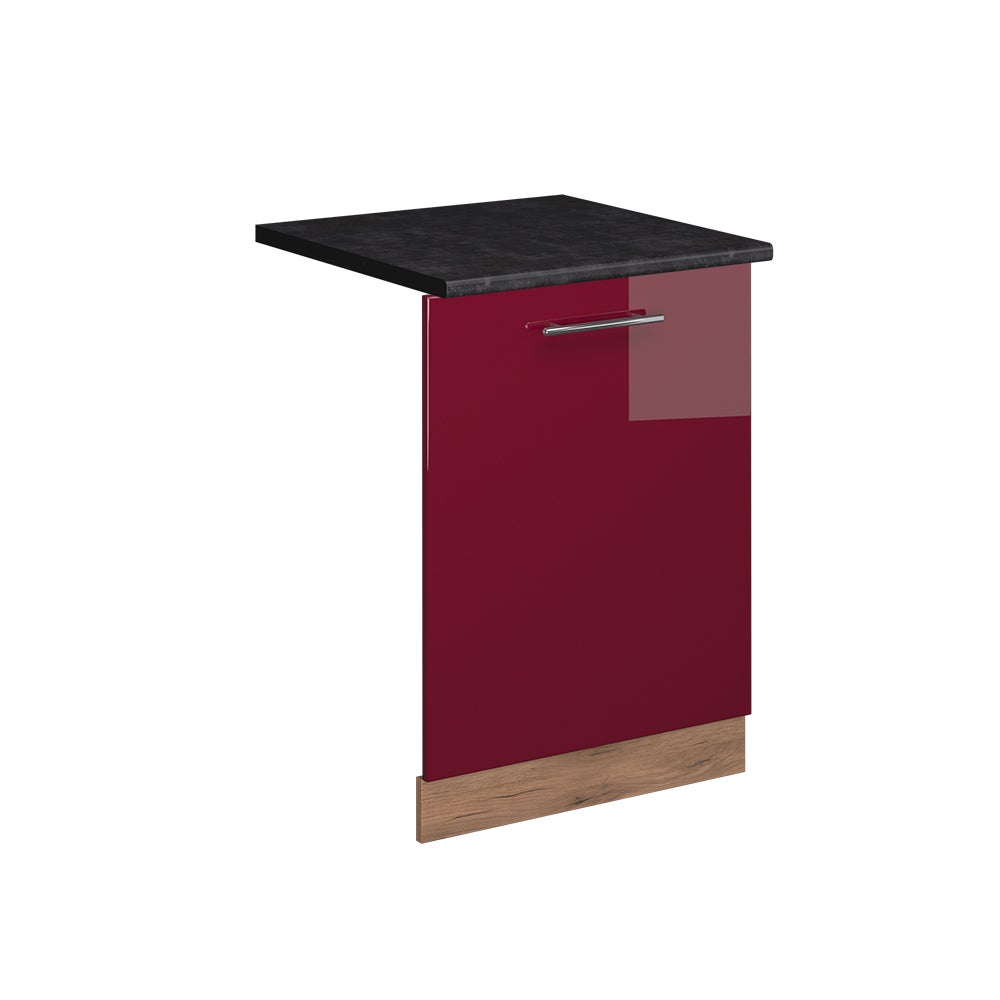 Vicco Panel przedni zmywarki Fame-Line, Bordowa Czerwień wysoki połysk, 60 cm , BP Antracyt