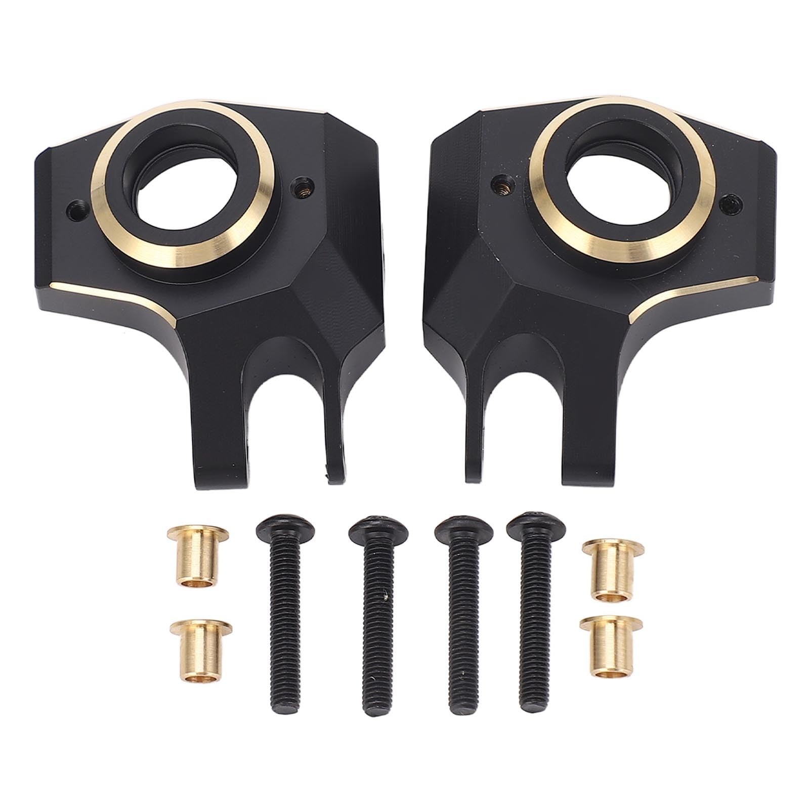 Axe de portail TRX4 en laiton noir usiné, boîtier d'entraînement, blocs de roulettes d'articulation de direction pour mise à niveau 1/10 RC chenille TRX6 LCG  26