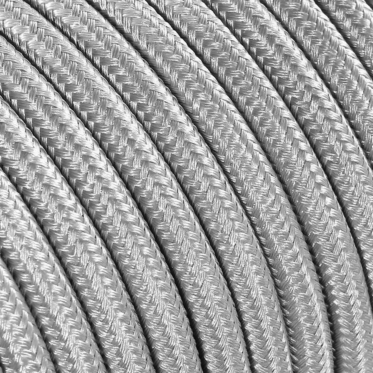 Hecho En Italia Fibras Naturales Cable Eléctrico Textil Trenzado Amarcords 20m Marrón - 2x0.75 Mm, Estilo Vintage Para Lámparas Cable Textil Marrón 20 Metros