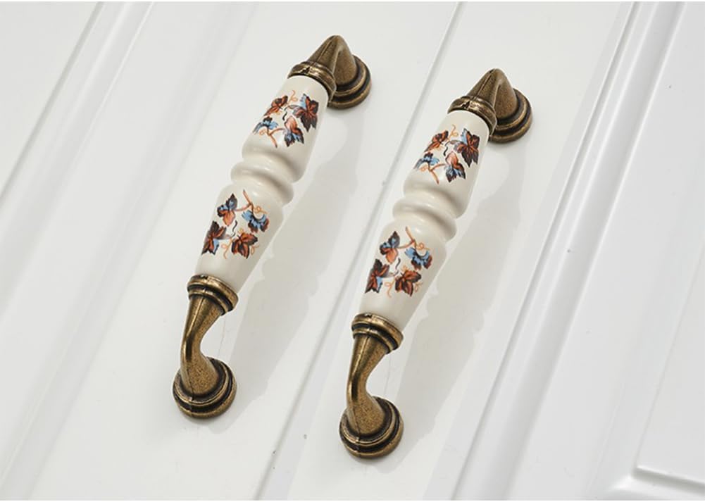 sztuki ceramicznych klamek do drzwi, uchwytów łukowych, uchwytów do szafek kuchennych, ceramicznych uchwytów do szuflad, 128 mm - 2