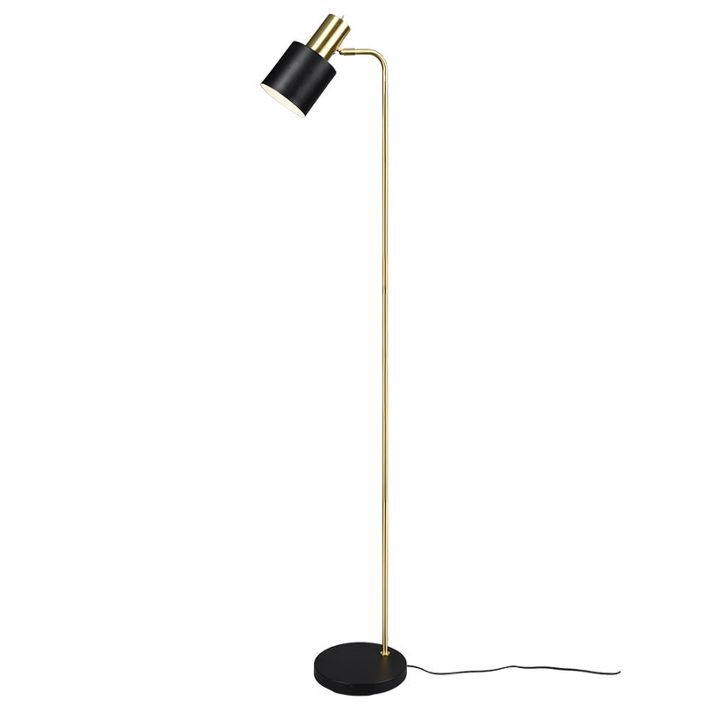 Lampa podłogowa stojąca Adam złoto-czarna 1xE27x10W wym: 153,5 x 22 x 35 cm metal RL