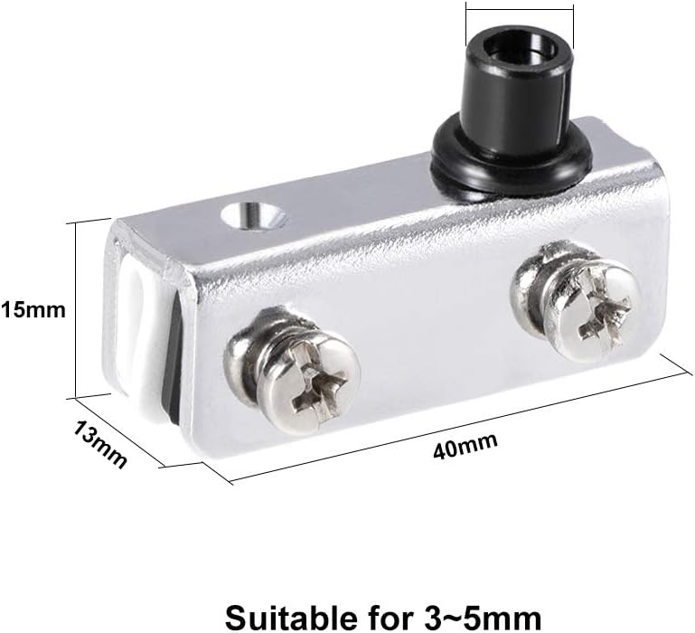 1 Paire De Charnière De Porte En Verre Sans Cadre Armoire D'affichage