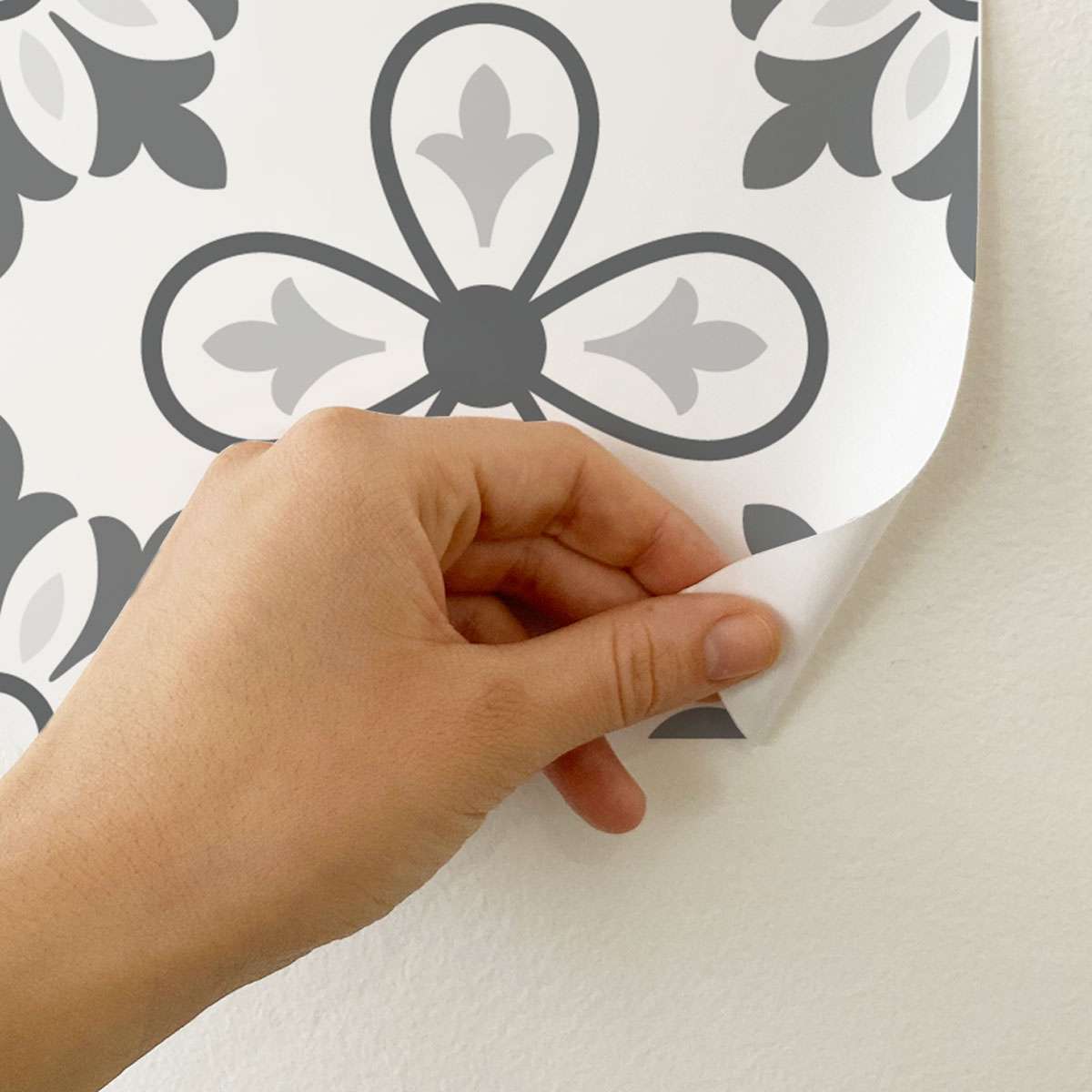 Adhésif et sticker carrelage málaga gris 20x25 cm - paquet de 14 autocollants - 3