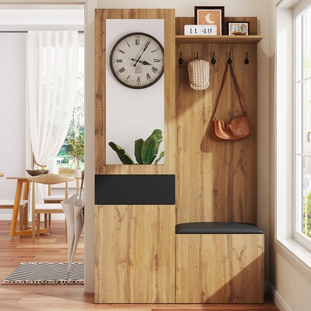 Meuble entree banc porte manteau au meilleur prix | Leroy Merlin