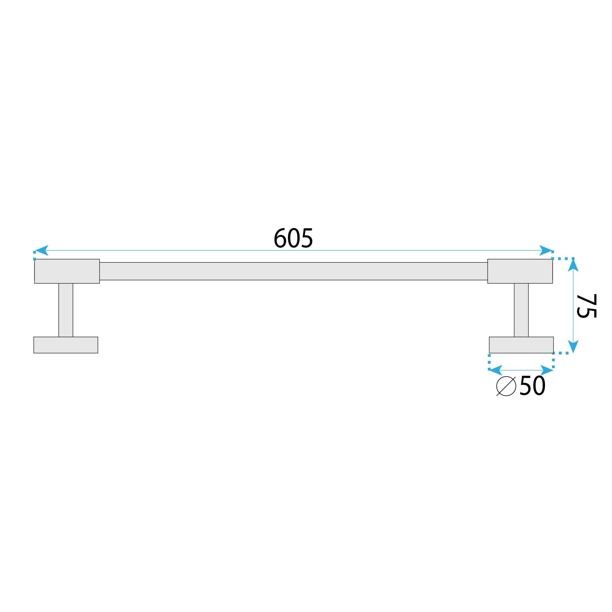 PAPPENDIABITI DA BAGNO REA 5701 GALO BRUSH COPPER - 5