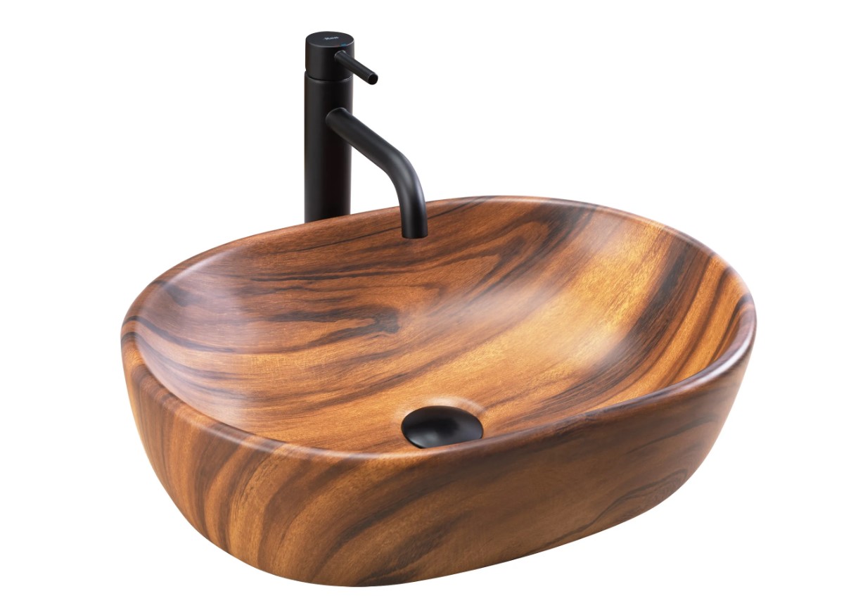 Umywalka Nablatowa Rea Amelia Brązowy 48 X 34,5