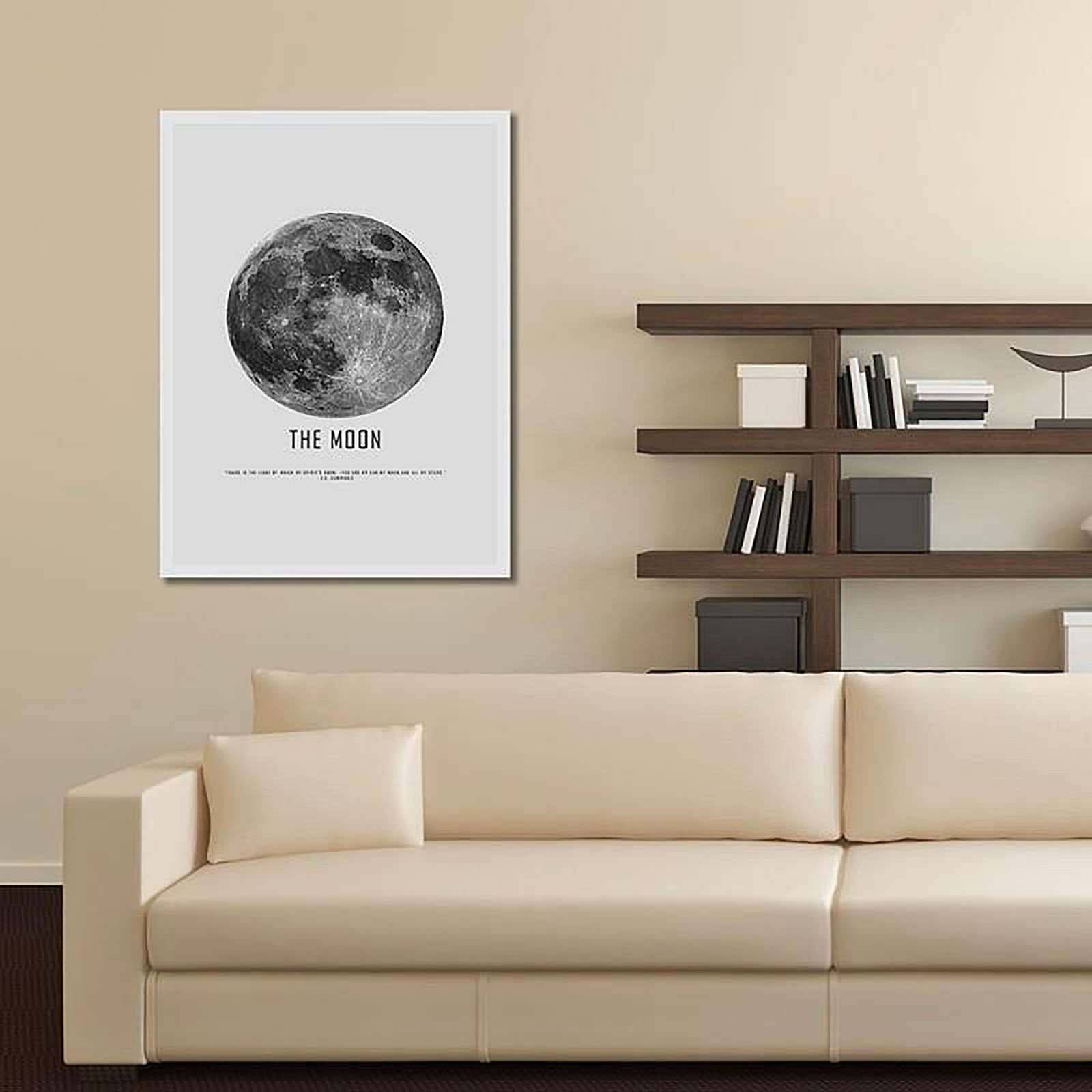 Tableau bois la lune - 40 x 50 cm - 4