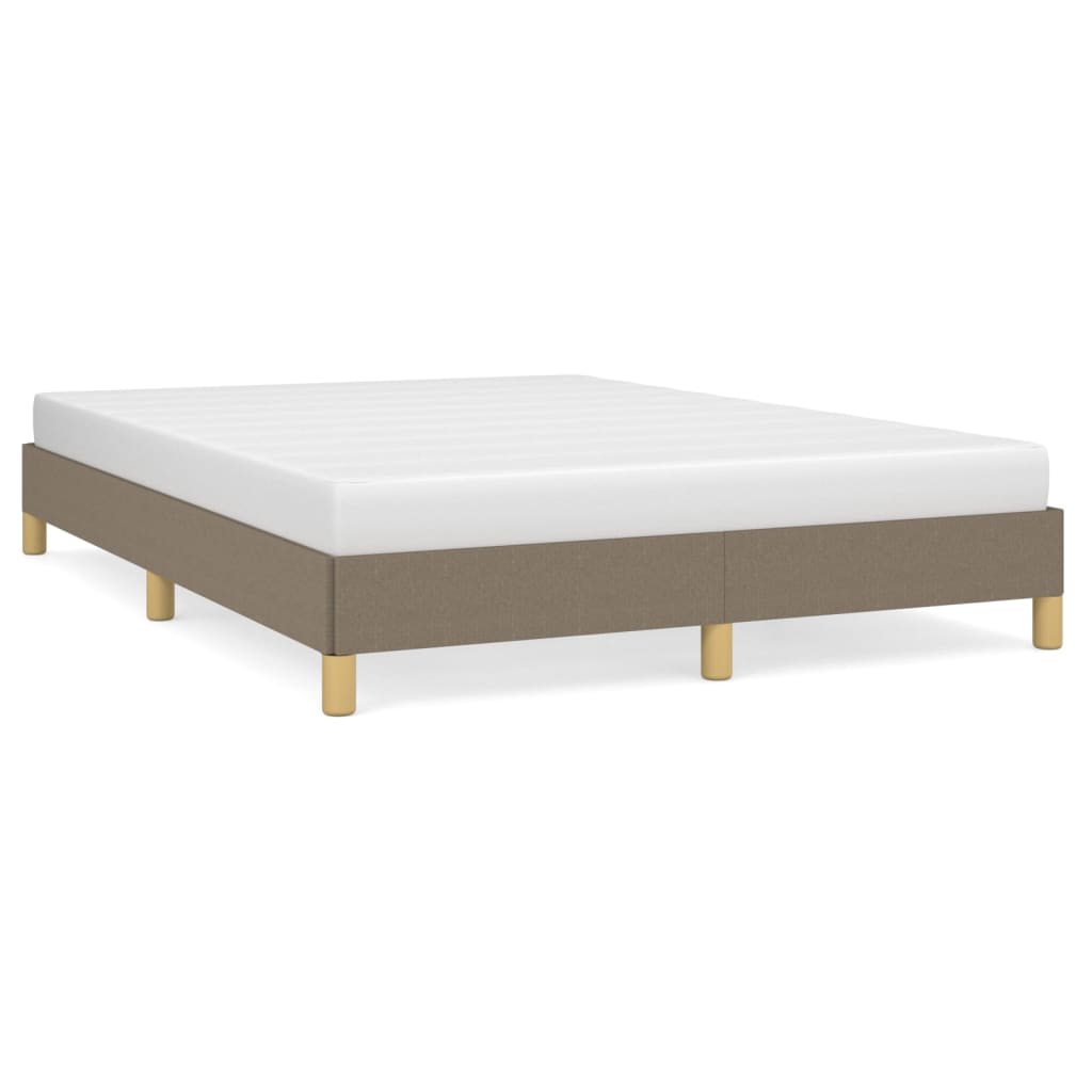 Cadre de lit sans matelas taupe 160 x 200 cm tissu - 2
