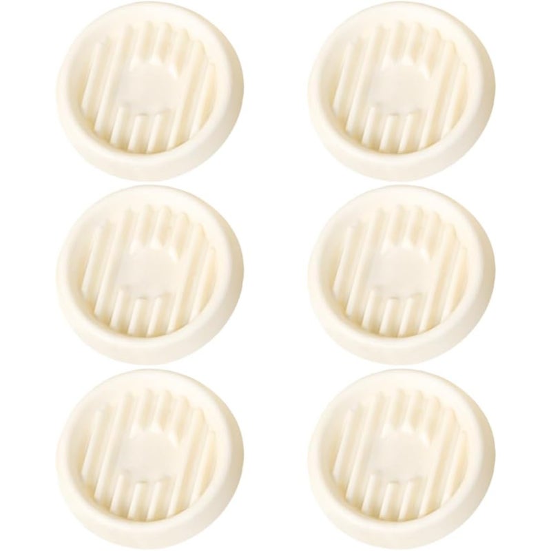 Tacka na doniczki w kolorze złamanej bieli, średnica wewnętrzna 15,5 cm, 6 plastikowych krążków odpowiednich dla roślin, gruba tacka drenażowa