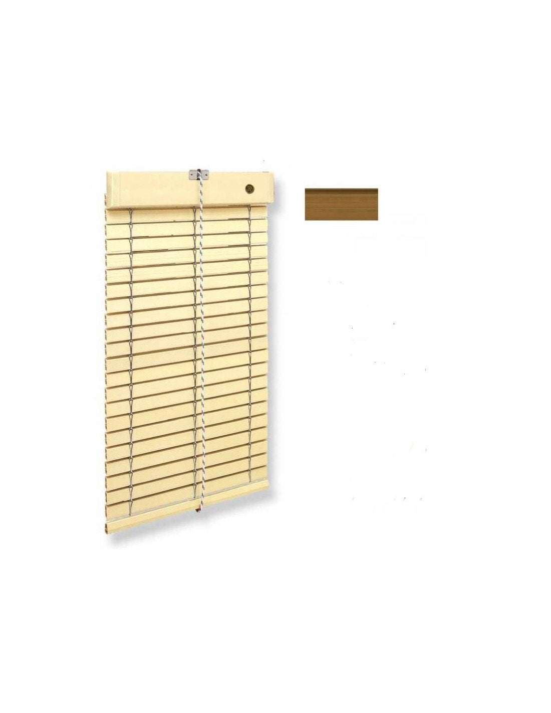JARDIN202 - Persiana PVC Nogal | 73 x 125 cm () | 73 x 125 cm | Leroy ...