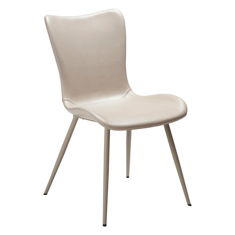 Medusa Dan-Form krzesło stołowe PU skóra sztuczna jasnobrązowy.