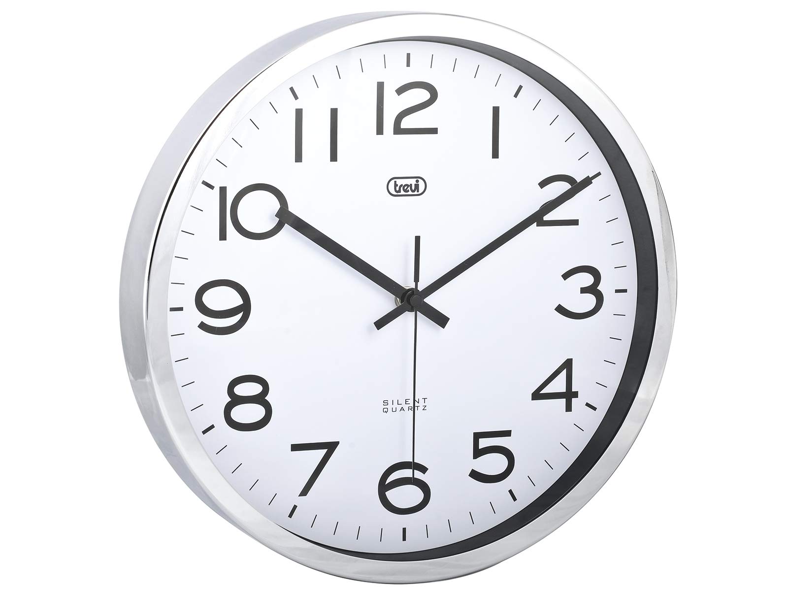Isoa Orologio Da Parete Silenzioso Con Pavone Blu – Rotondo, 24 Cm, Decorazione Moderna