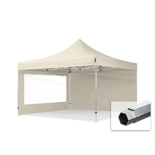Set 2 Pareti Laterali Per Gazebo 3x3m E 3x6m Con Finestre 293x193 Cm In Pe E Plastica Bianco 82816480