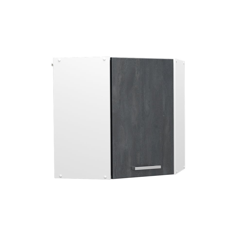 Vicco Szafka wisząca narożna R-Line, Czarny beton, 57 cm