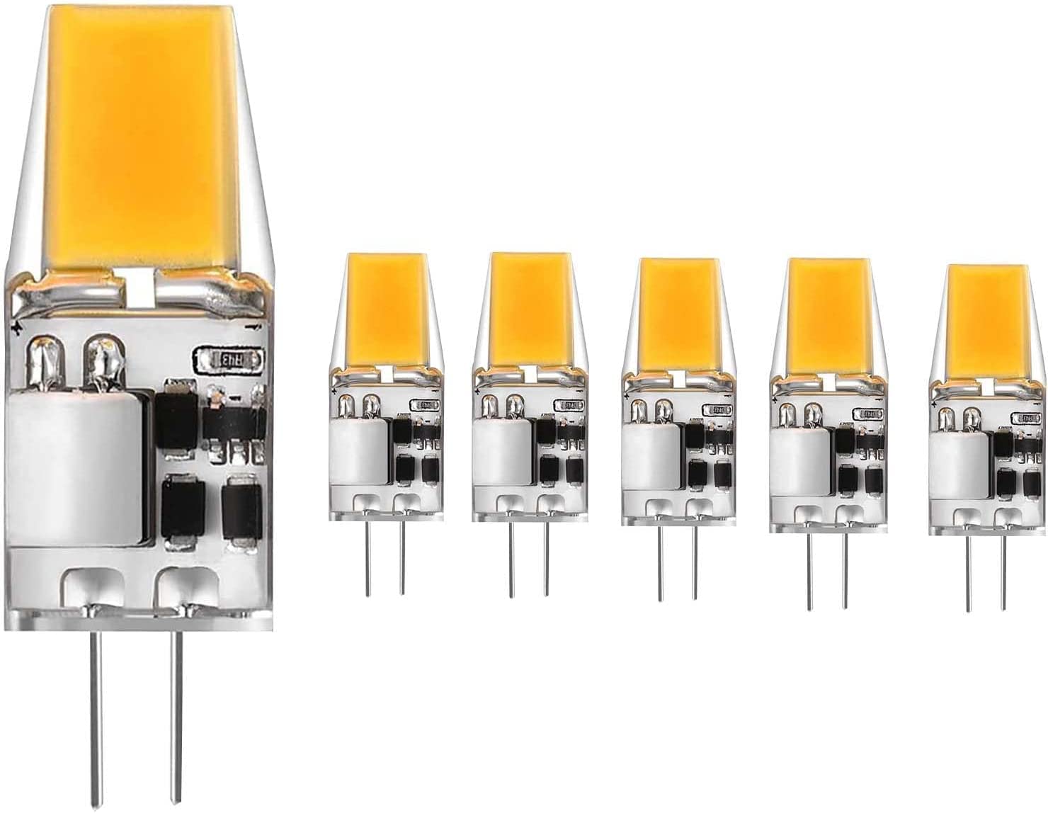 Ampoule LED G4 12V, 5W G4 LED COB Équivalent 30W 50w G4 Ampoule ...