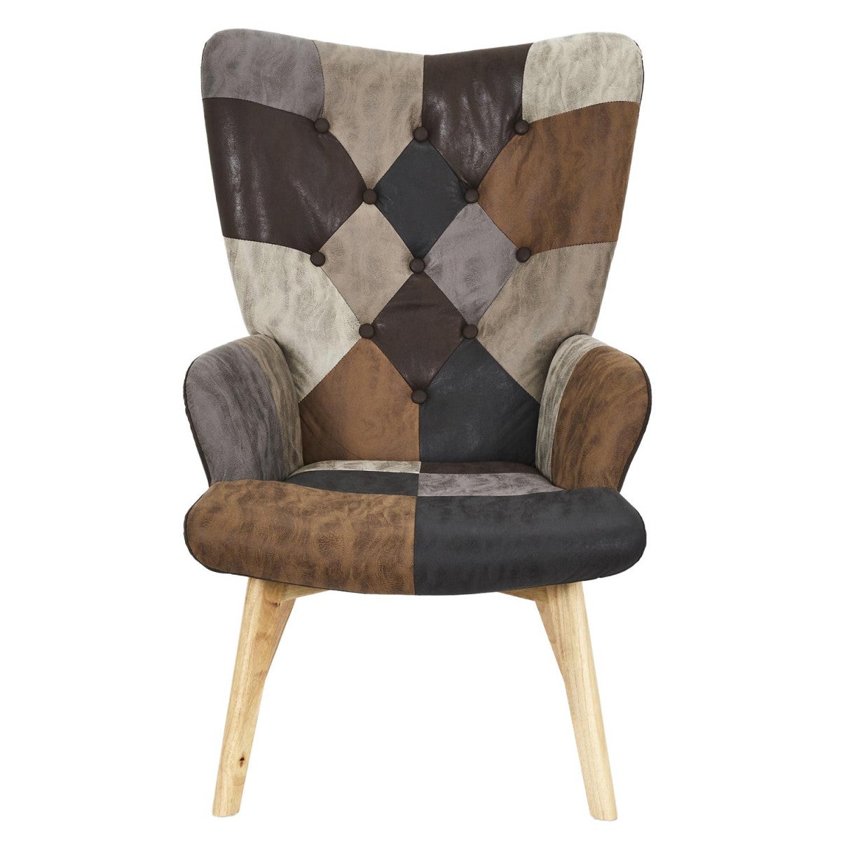Fauteuil Patchwork Design 