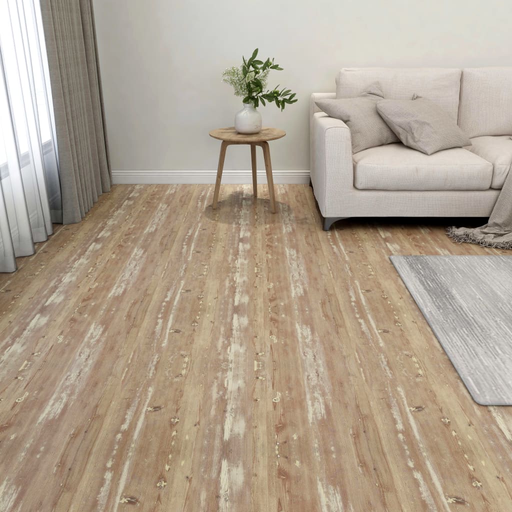 Baldosas de suelo autoadhesivas 55 uds pvc 5,11 m² marrón vidaxl