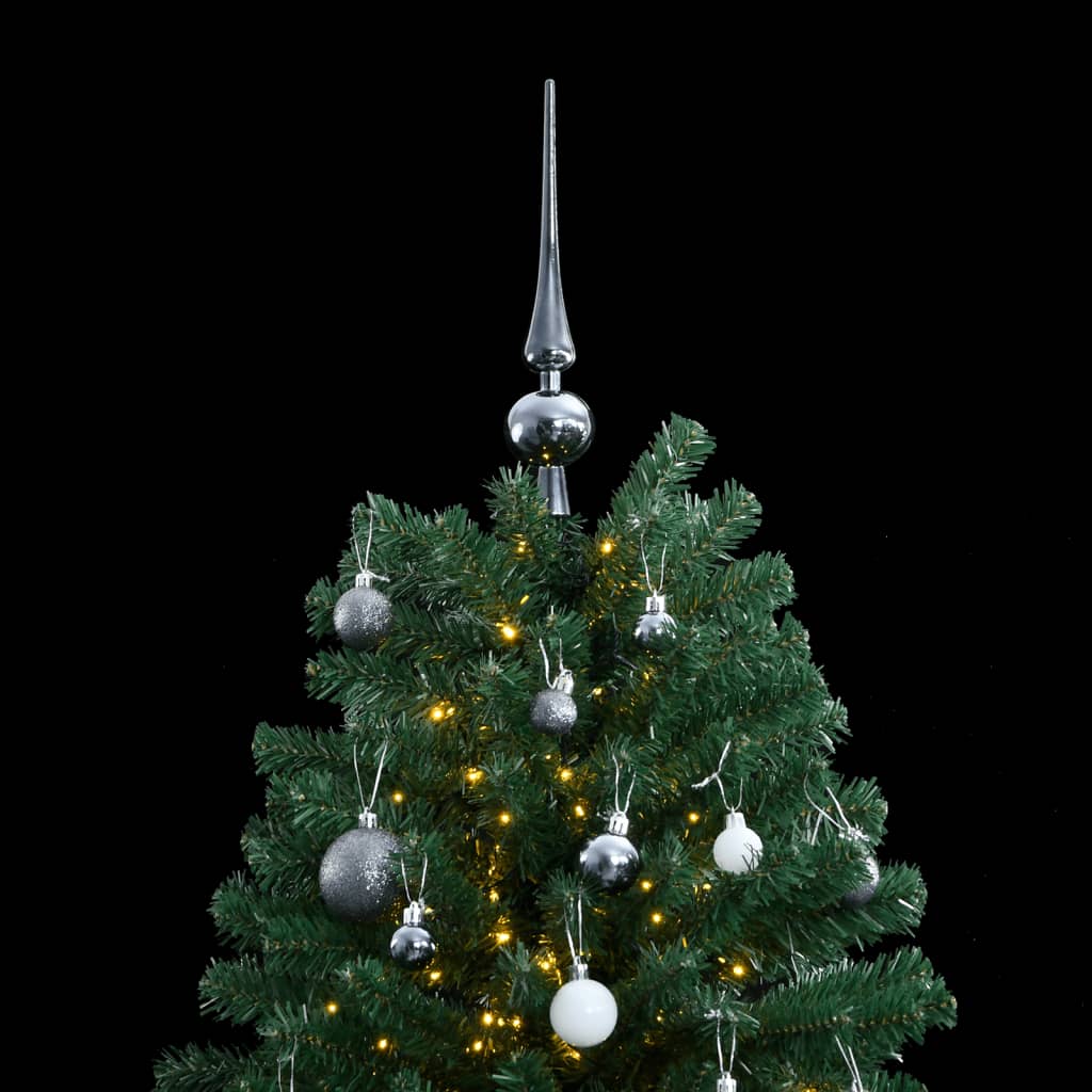 Lot De 5 Sapins De Noël En Verre Illuminés LED - Décoration Intérieure/extérieure Pour Table, Cheminée, Jardin