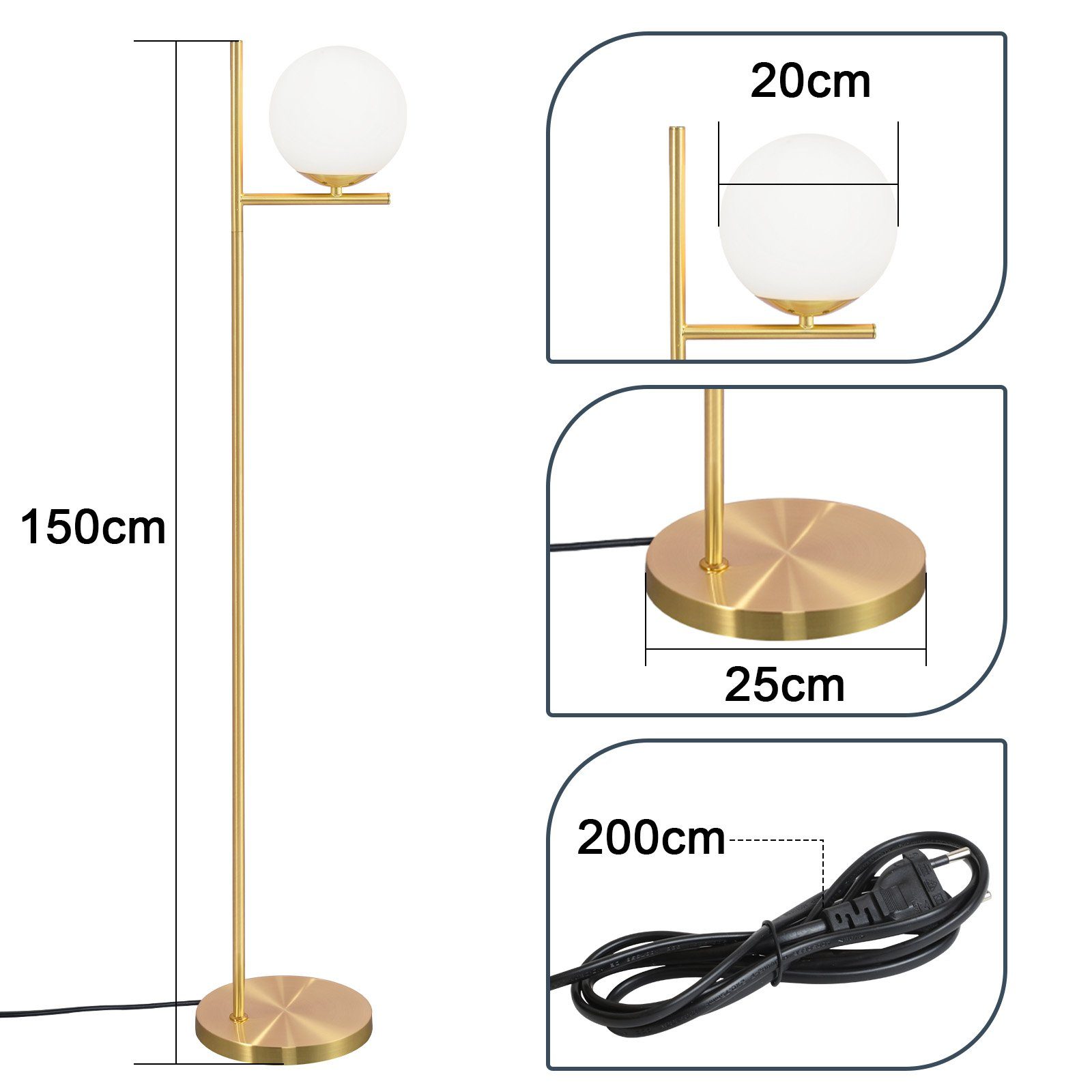 Lampada Da Terra A LED Dimmerabile Con Telecomando, Stile Industriale 12W - Piantana 2 In 1 Regolabile In Altezza E Orientabile (Nero/Acciaio) - 2