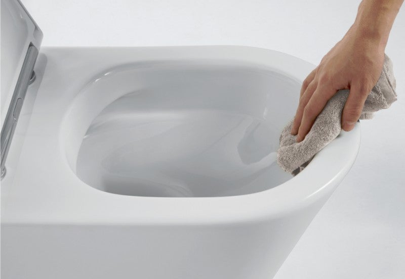 BERNSTEIN - WC suspendu Blanc brillant 36x53x34cm (LxPxH) sans bride ni rebords, abattant fermeture progressive + soft-close - 1088R - 3