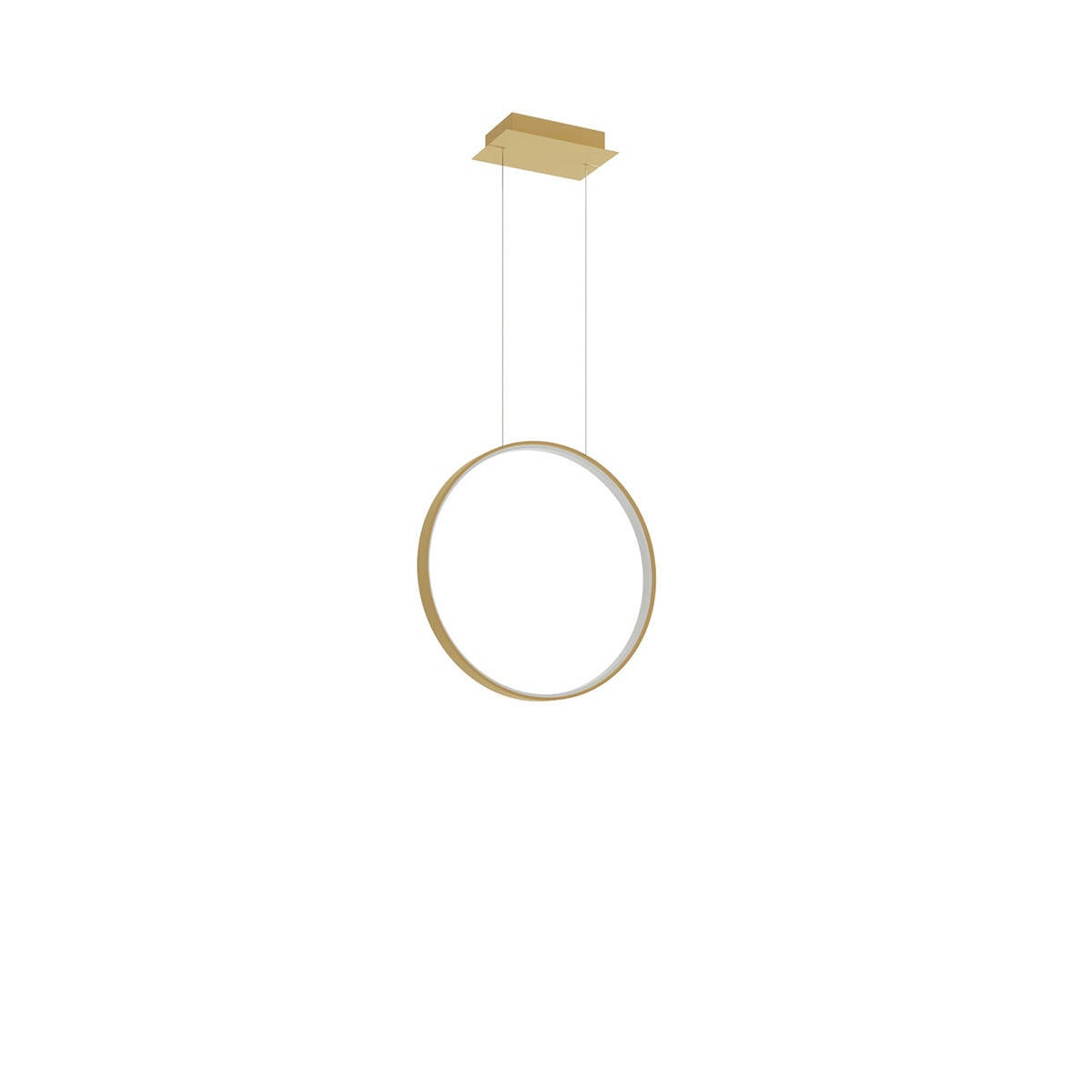 Lampa wisząca RIO LED 23W Neutralna biel 2778lm złota wym: 150 x 55 x 16 cm Thoro Lighting