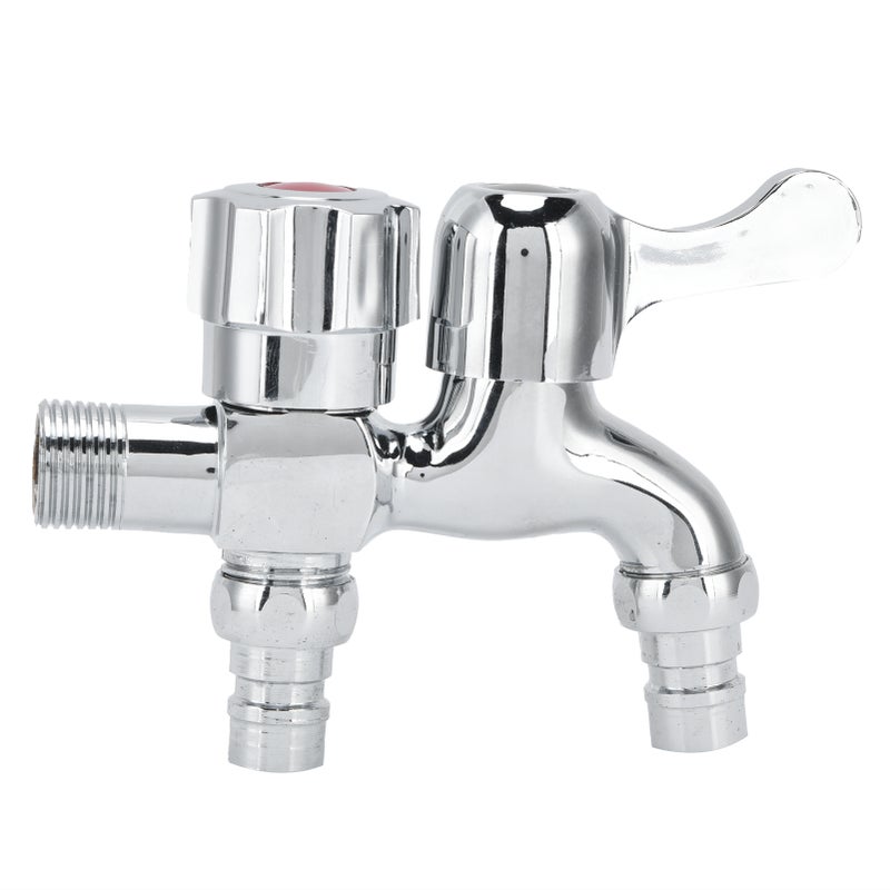 Podwójny kran z gwintem zewnętrznym G1/2, pralka, kran wodny do nawadniania ogrodu