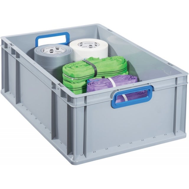 Caisse Gerbable Europe 412 EuroBox gris bleu Allit