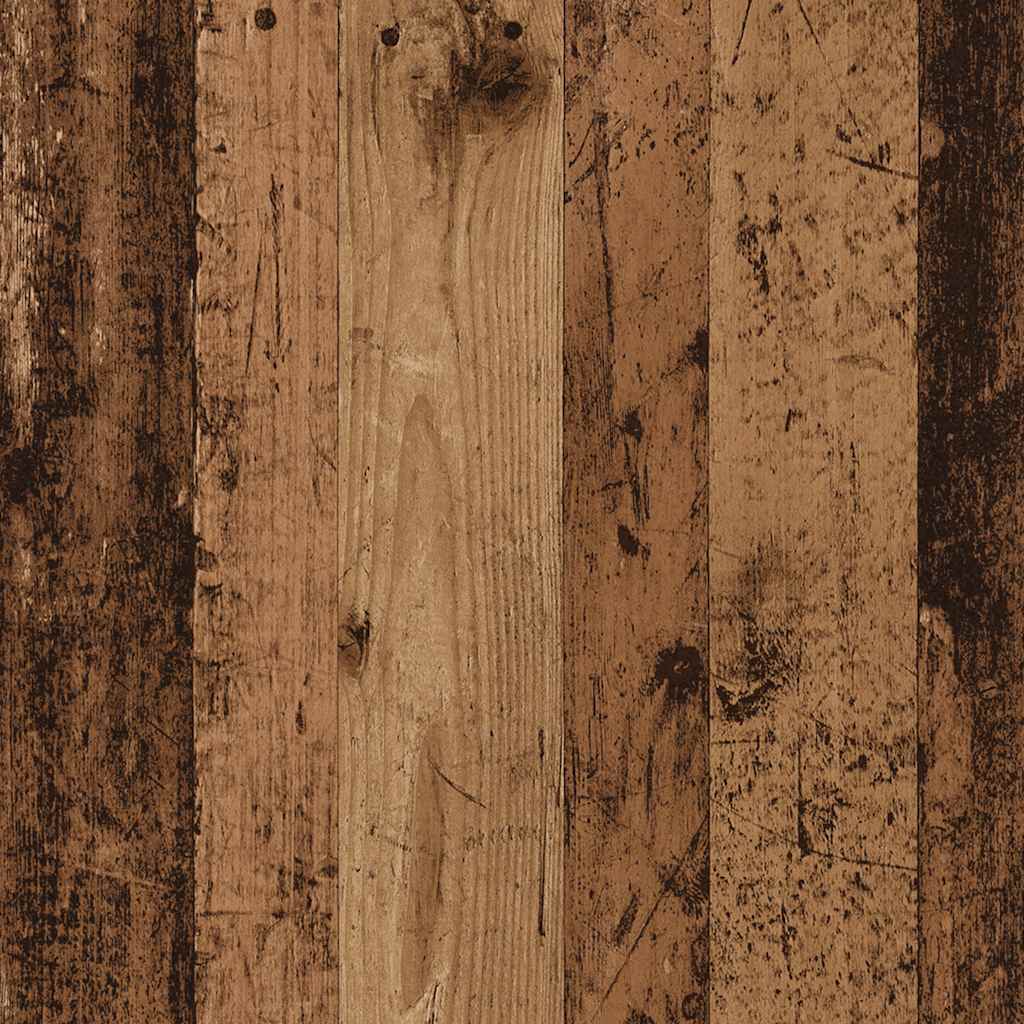 Séparateur de pièce/bibliothèque, vieux bois, 100 × 24 × 140 cm, pour le salon - 9