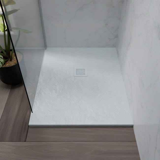 Receveur De Douche L.100 X L.80cm Blanc Extra Plat Rectangulaire Avec Le Kit De Plinthe Et Pieds Et Bonde De Douche Receveur De Douche L.100 X L.80cm Blanc Extra Plat Rectangulaire Avec Le Kit De Plinthe Et Pieds Et Bonde De Douche