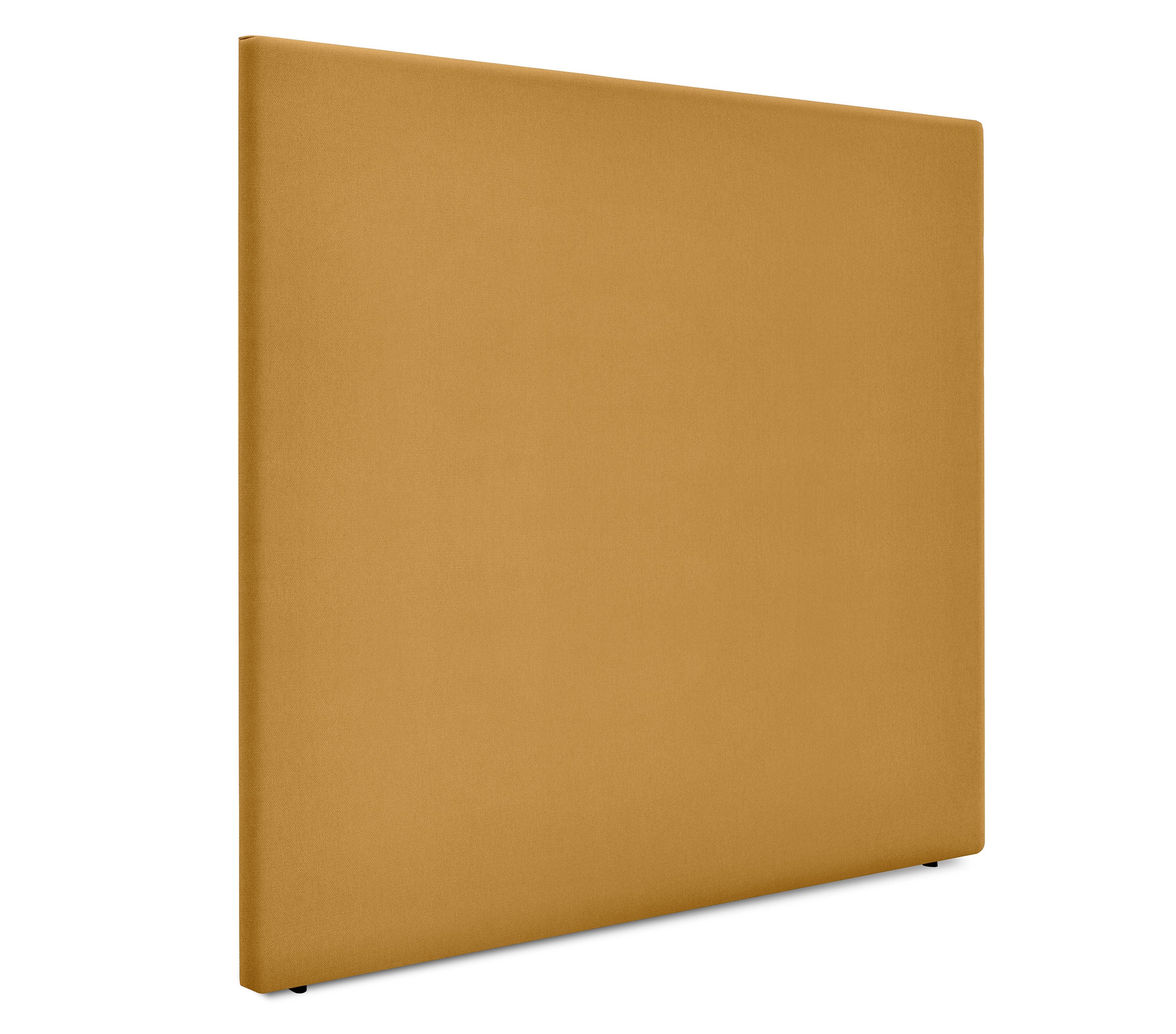 Dhome cabecero de tela aqualine liso hasta el suelo 145x120cm camas 135/140 - mostaza