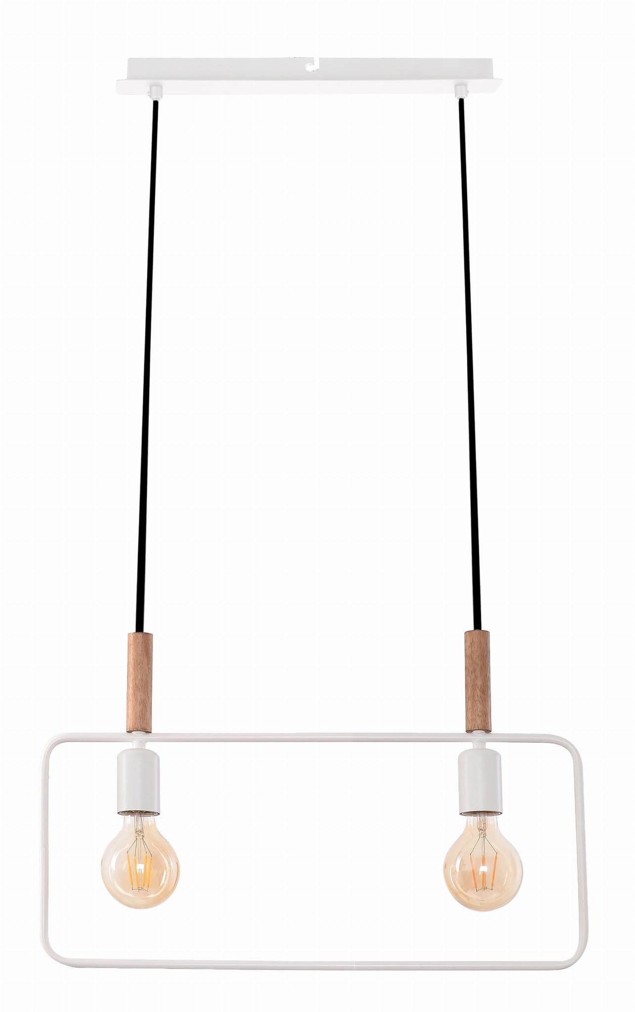 Lampa sufitowa Frame biała 2xE27x60W wym: 110 x 50 x 6 cm metal Candellux