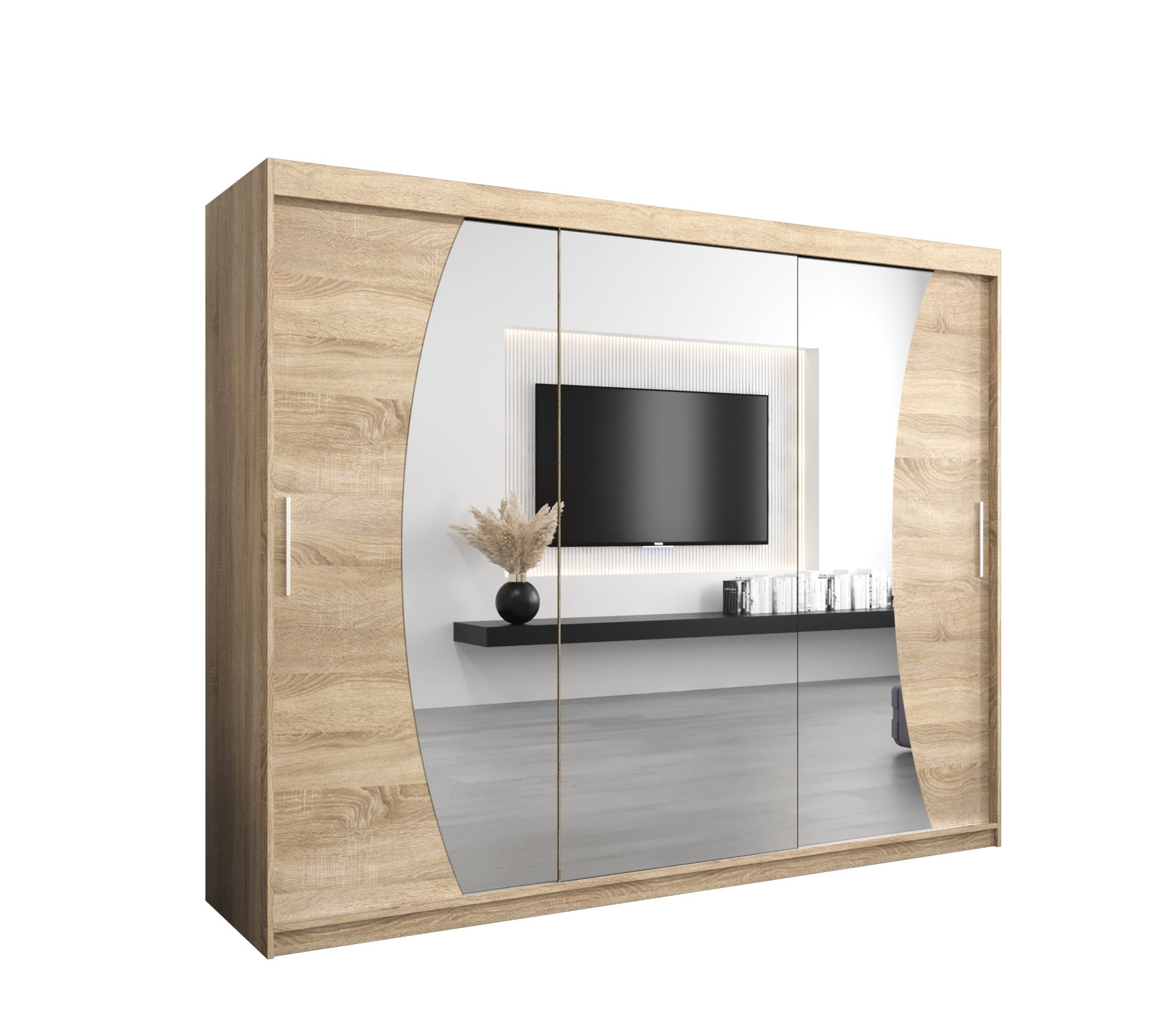 Szafa przesuwna garderoba WAVE 250 x 62 x 200 cm Sonoma - Abiks Meble