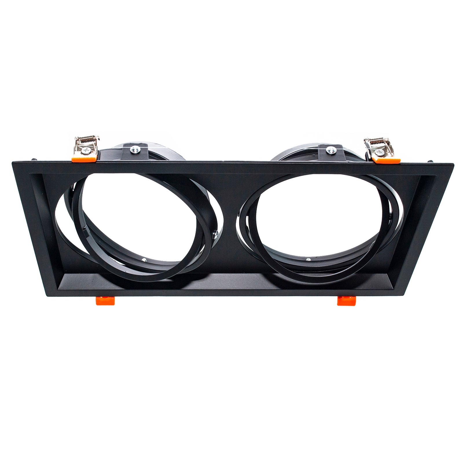 60W AR111 LED 60W double spot encastré plafonniers magasin 230V 5400lm COULEUR NOIRE 6000K LUMIÈRE - 2