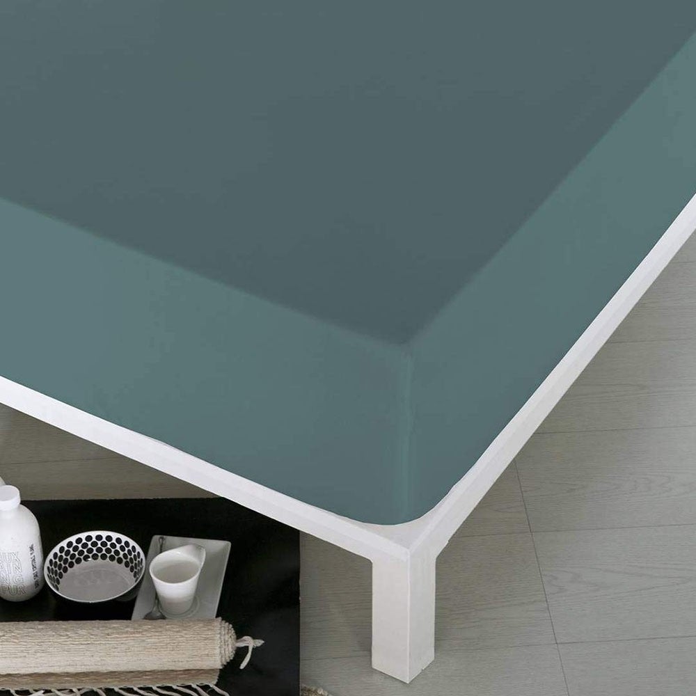 Lenzuolo con angoli aderenti Naturals Verde - 7