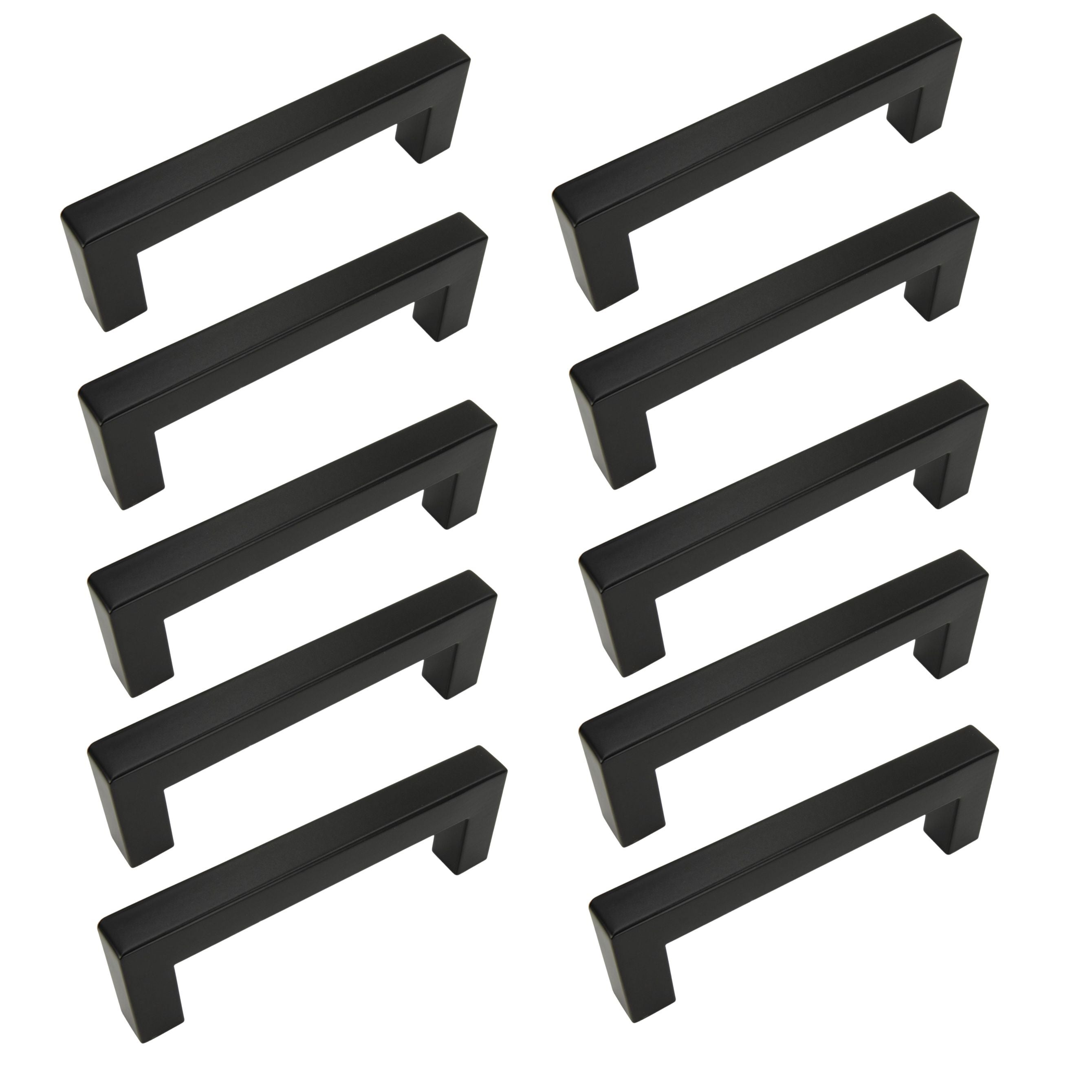 10 x Uchwyt meblowy klasyczny 96 mm czarny