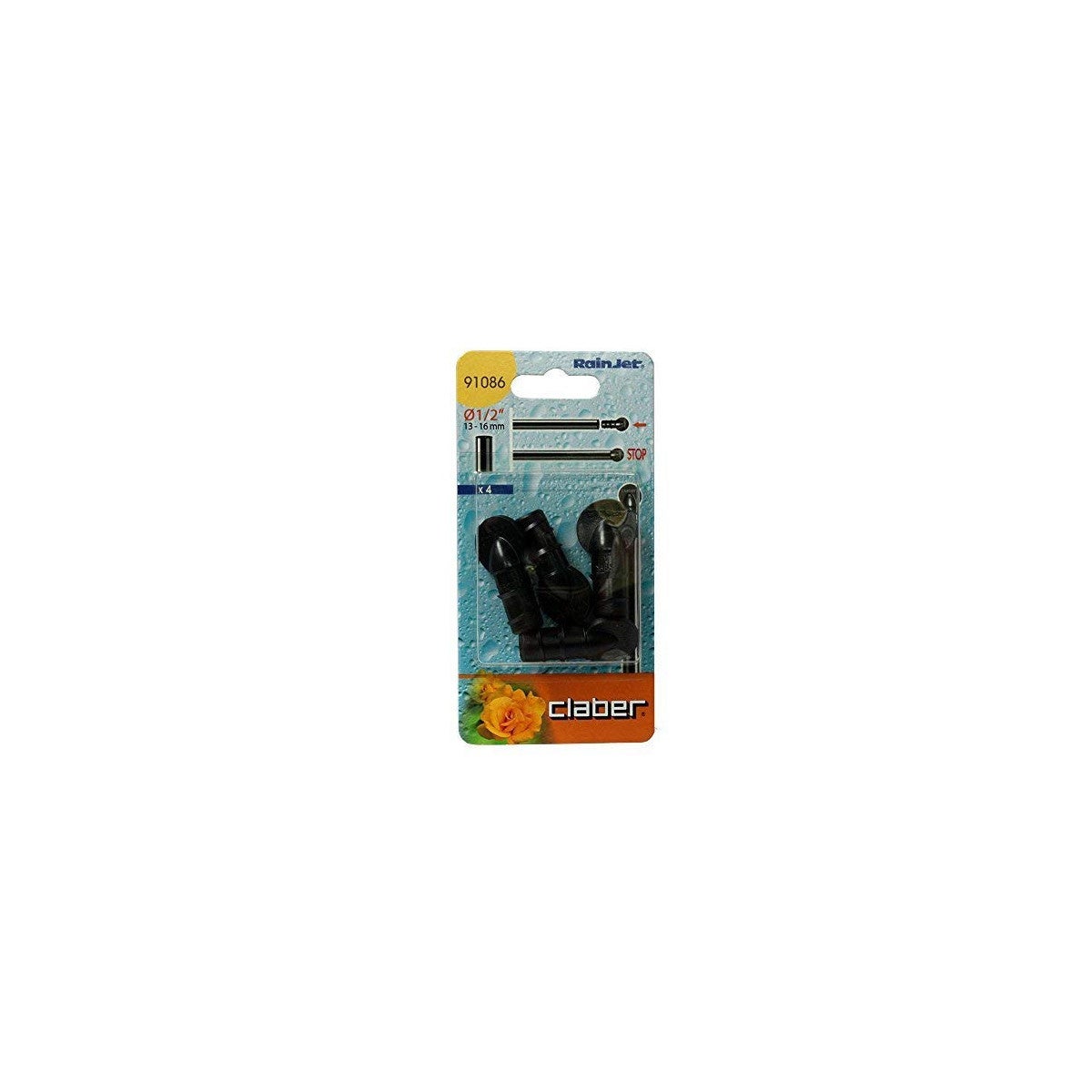 Bouchon pour tuyau Ø 13 mm - Claber - Vendu par 4 - 3
