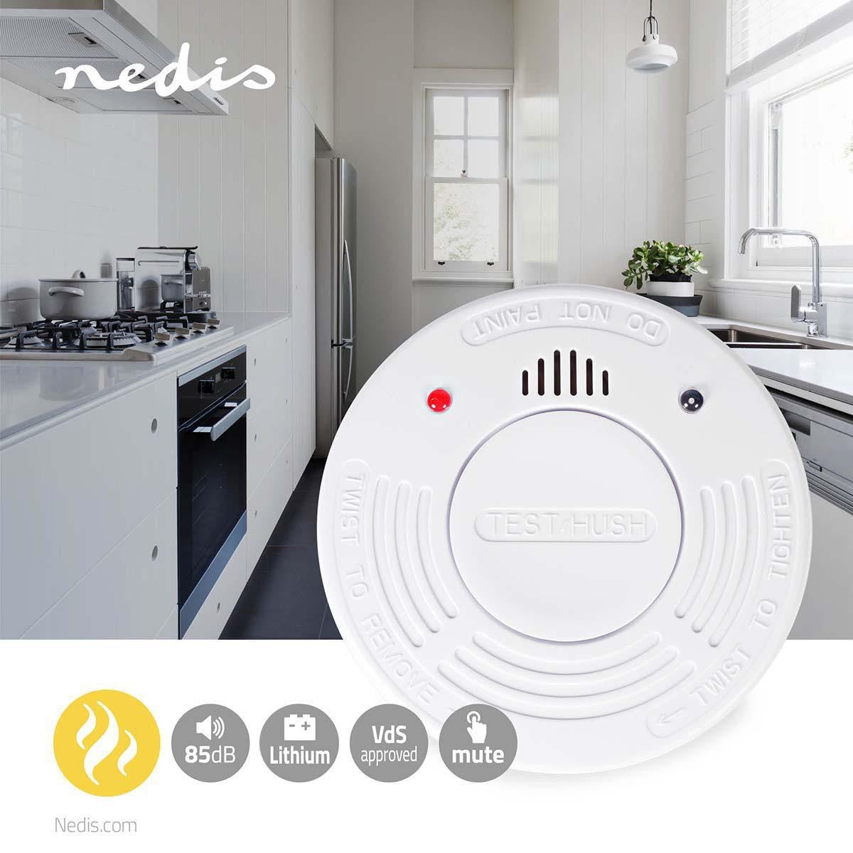 NEDIS Détecteur de Fumée VdS Durée de vie de 10 ans - 2